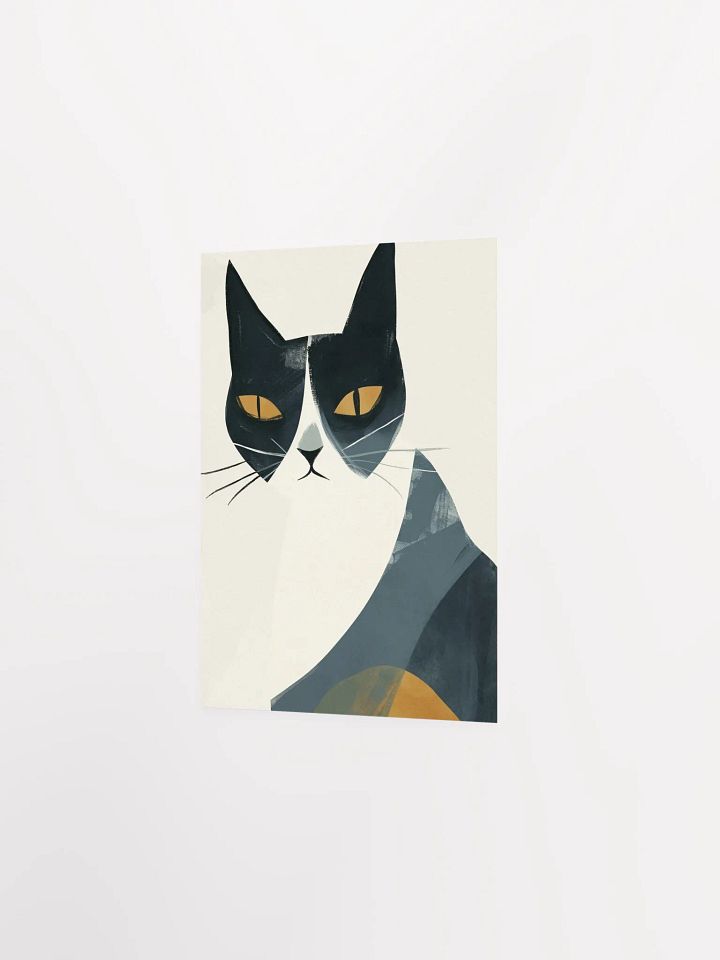 Vivid Yellow-Eyed Cat Matte Poster product image (3)