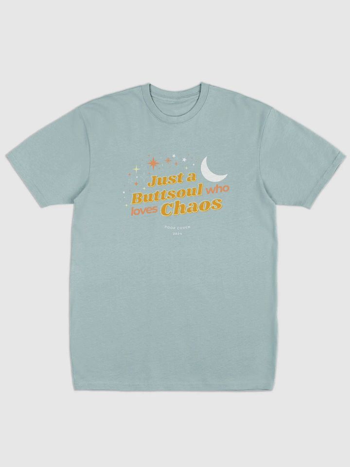 Just a Buttsoul Who Loves Chaos soft t-shirt product image (5)