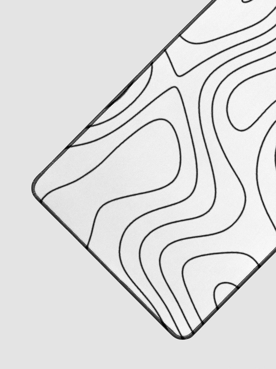 Ovenbird Large Gaming Mouse Pad with Stitched Edges, Minimalist Topographic Map product image (3)