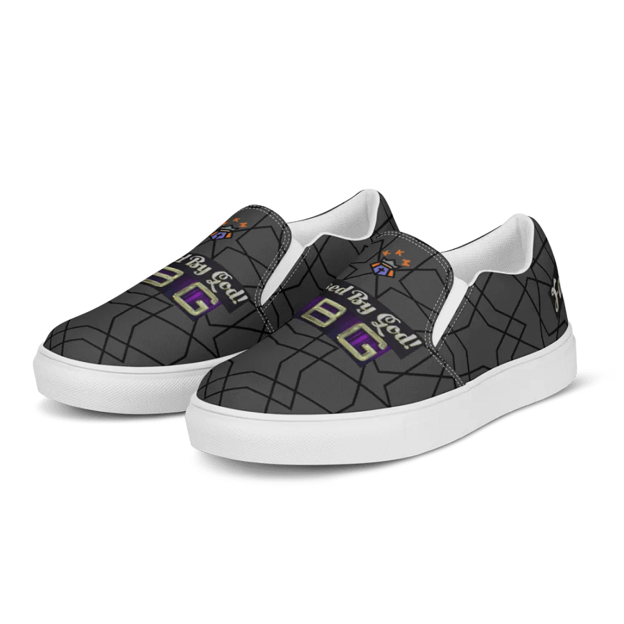 BBG Dark Grey & Black Men's Slip Ons product image (3)
