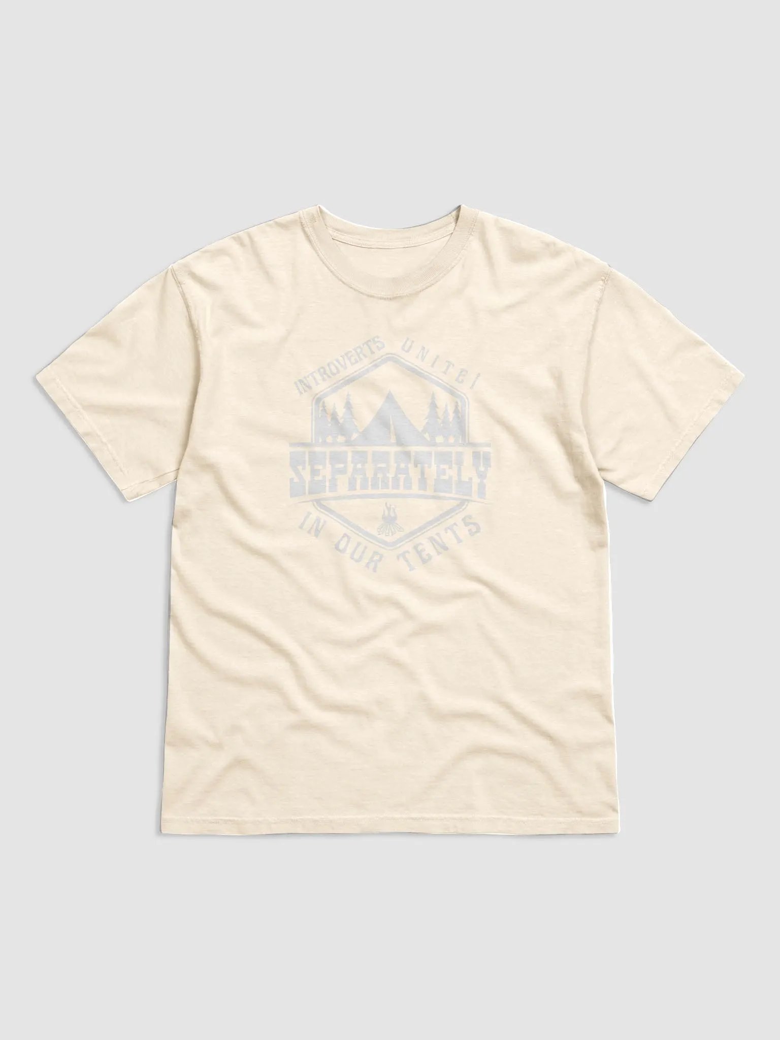 Funny sarcastic camping introvert light T-shirt product image (15)