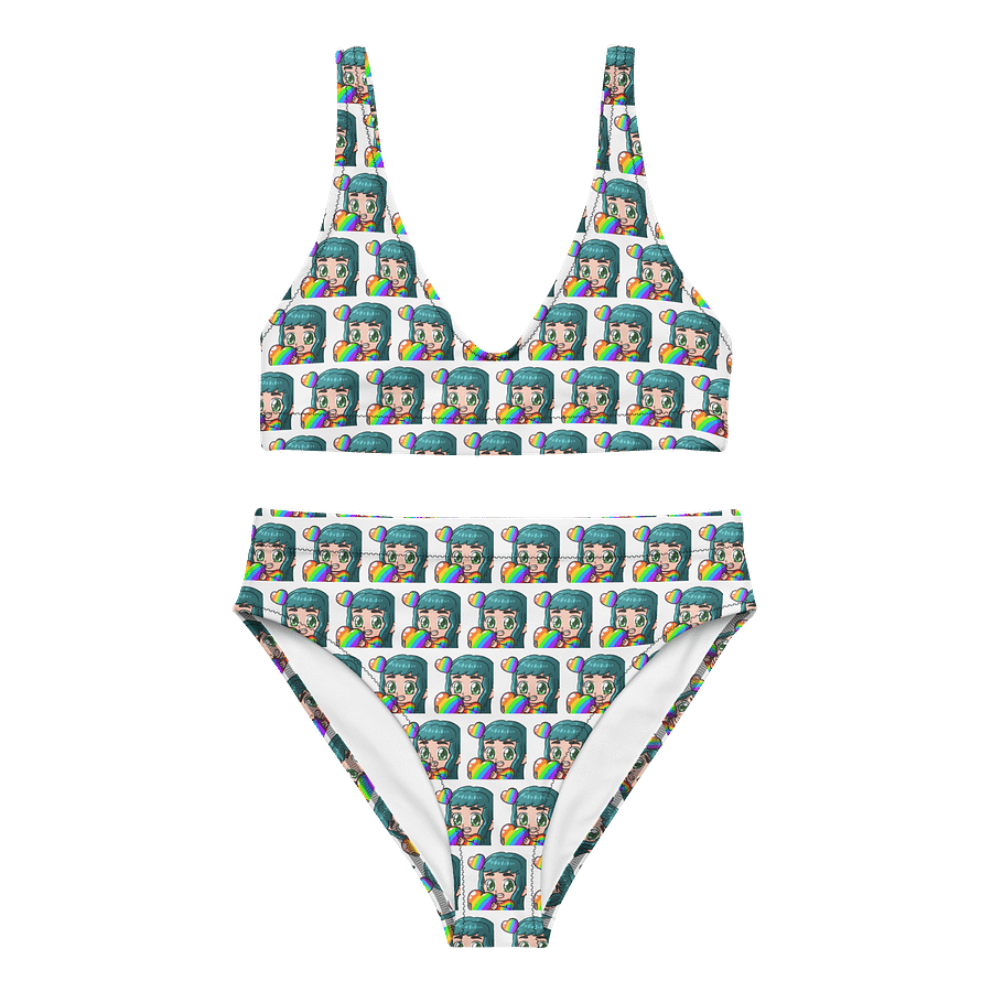 Rainbow Love MannyKae High Waisted Bikini Set product image (1)