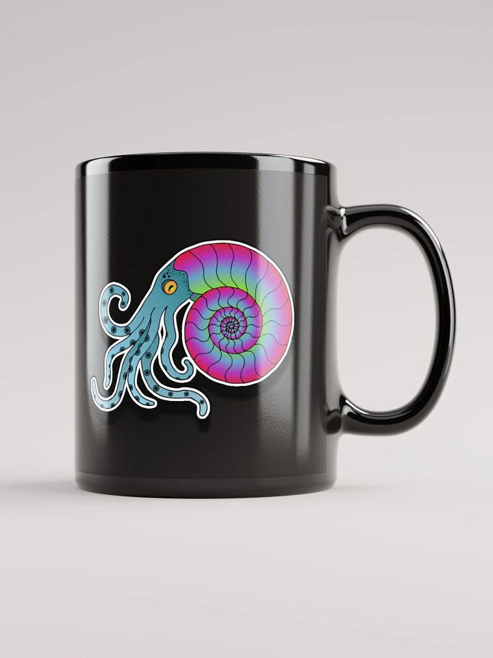Ammonite Mug in Glossy Black product image (1)