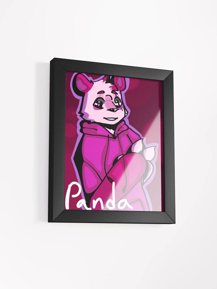 Panda portrait framed poster product image (4)