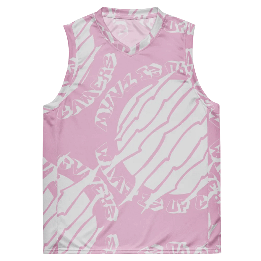 [ ITZJOEL44 ] PINK/WHITE Basketball Jersey product image (1)