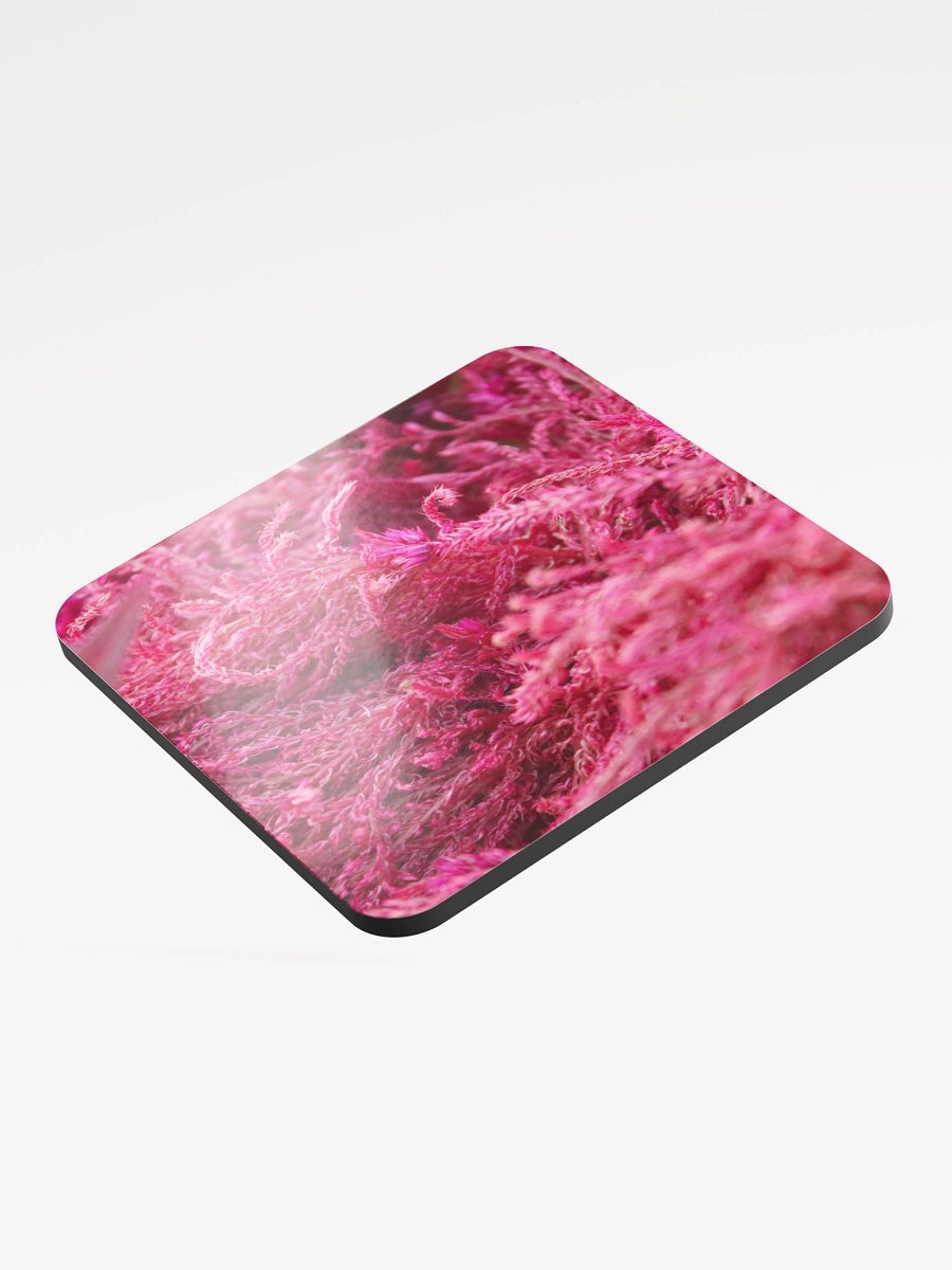 Pink Fluffy Botanical Single Coaster product image (3)