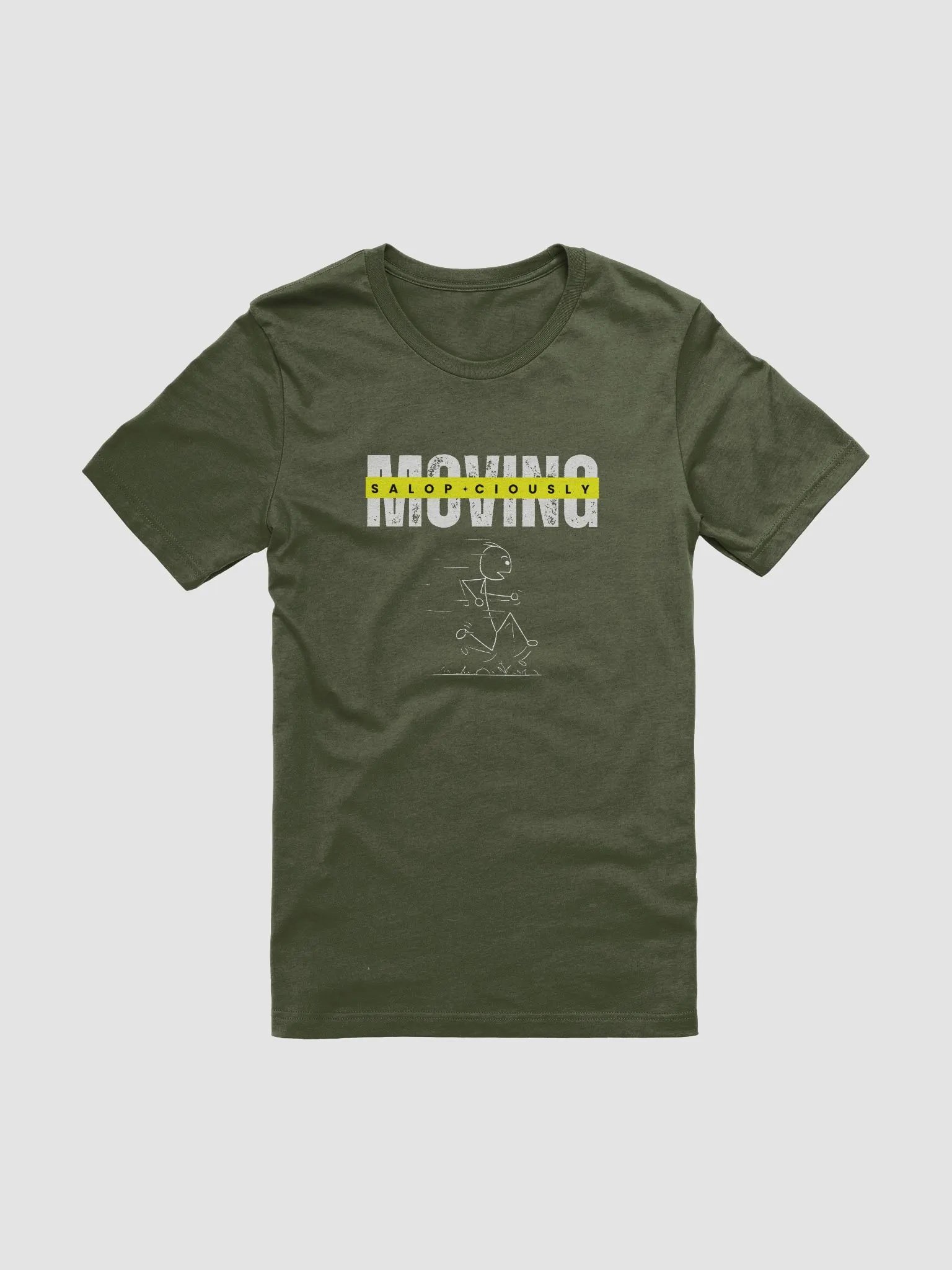 Moving Salop*ciously Humor Yellow Fragmented T-Shirt product image (91)