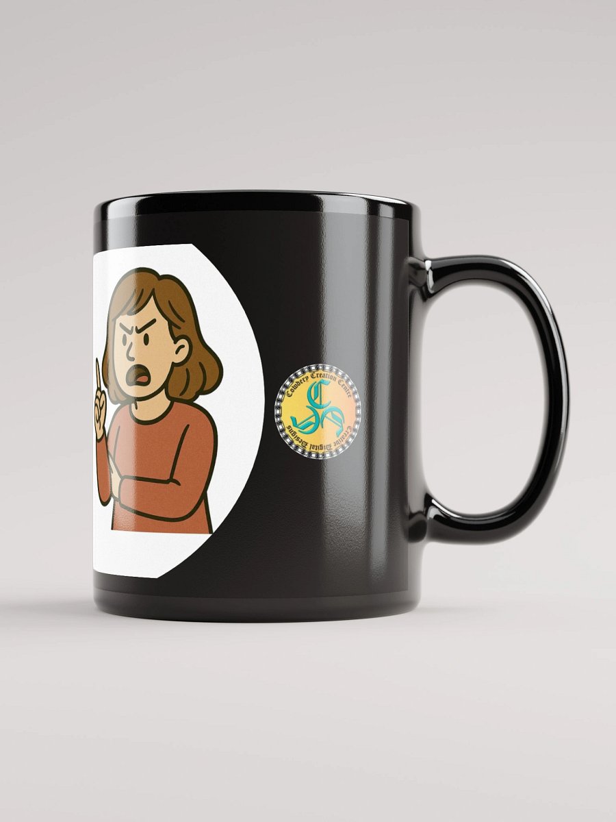 I'm not Arguing (Female) Glossy Black Mug product image (2)