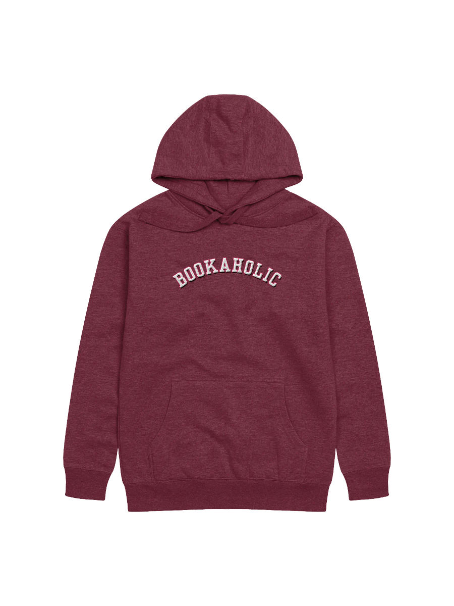 Bookaholic Embroidered Hoodie - Pink Outline product image (1)