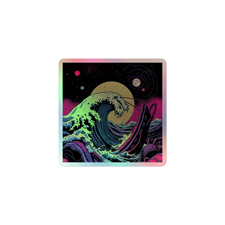 Tidemaw Creature Holographic Sticker- 3x3 product image (1)