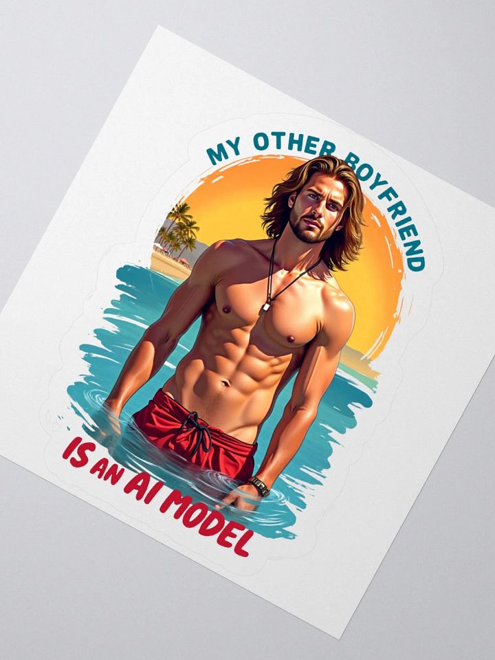 AI Dream Boyfriend Kiss Cut Stickers product image (4)