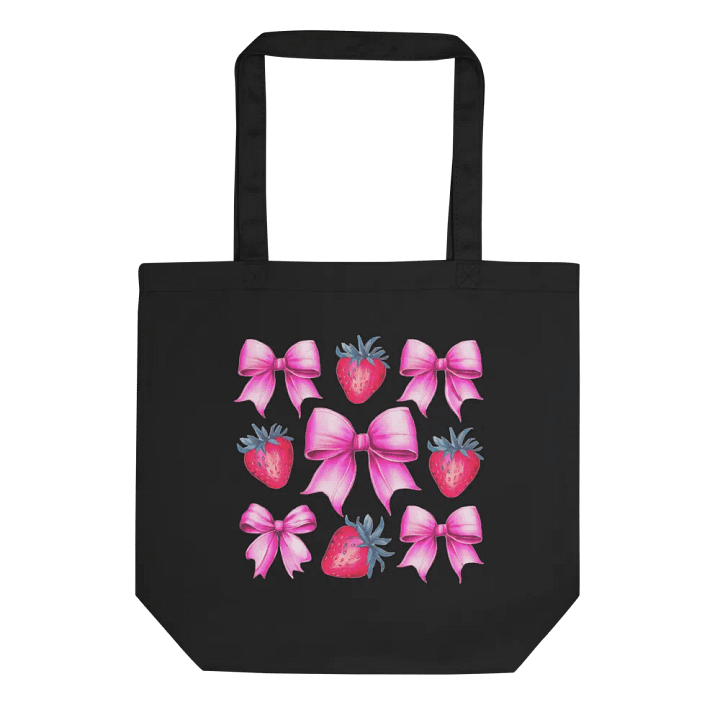 Sweet Strawberry and Bow Tote Bag product image (1)