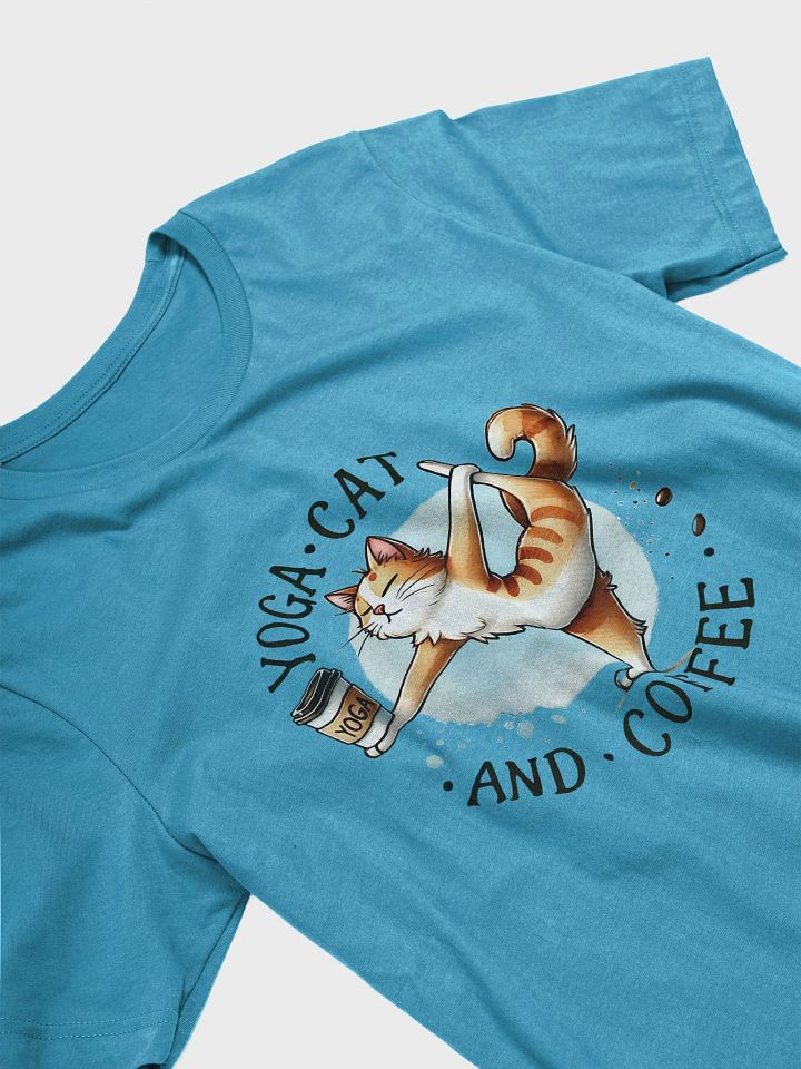 Yoga, Cat, and Coffee T-Shirt product image (2)