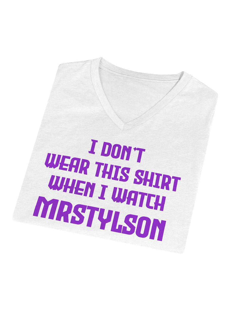 I Don't Wear This Women's V-Neck (Purple Text) product image (57)