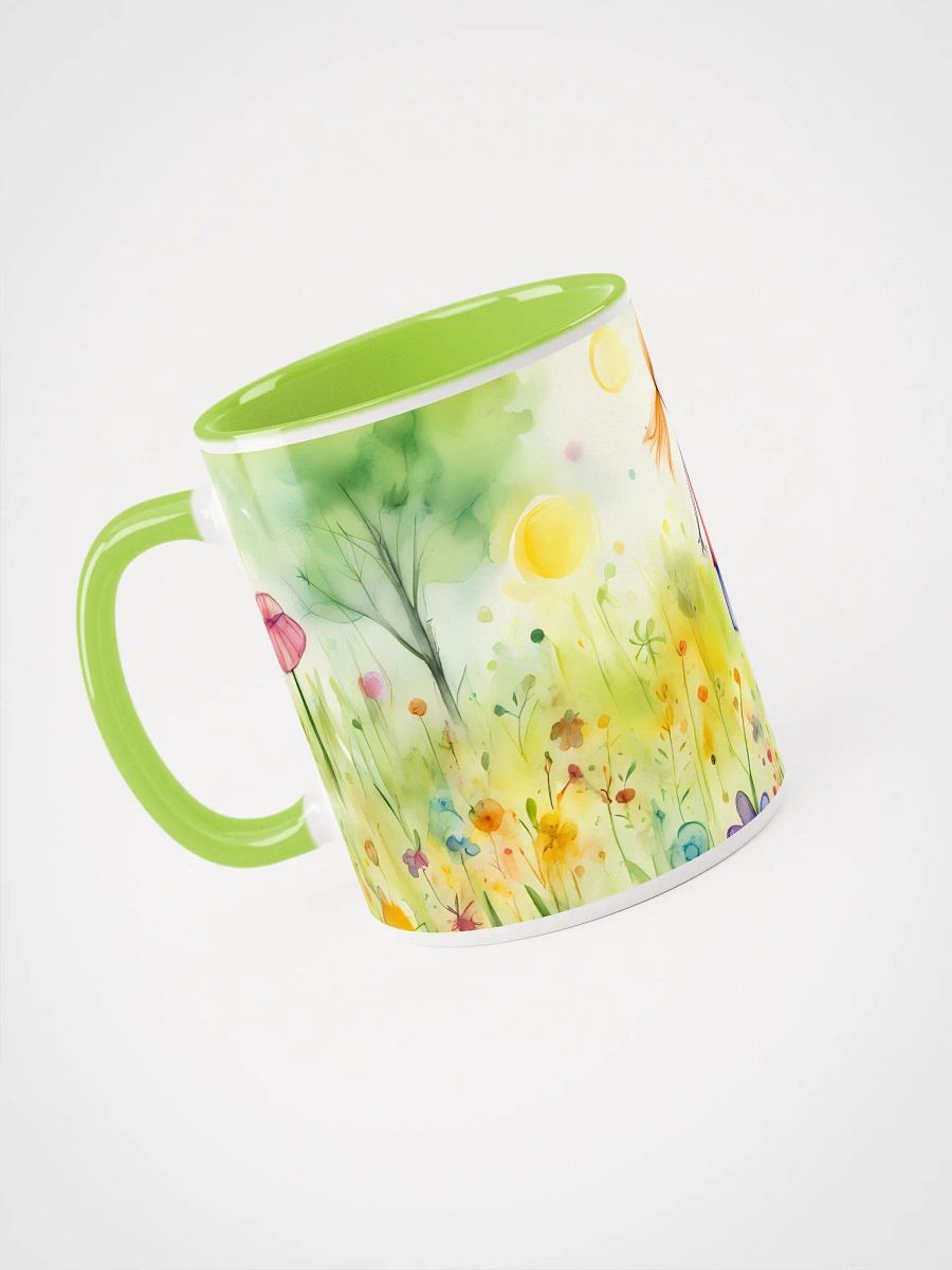 Flowerful Morning Greetings, Ceramic Mug with Color Inside product image (2)