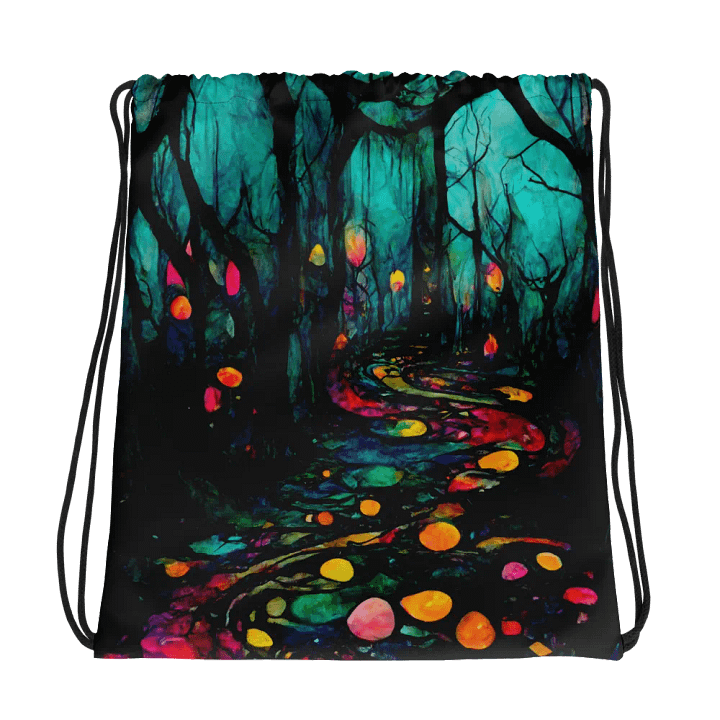 Enchanted Forest All-Over Drawstring Bag product image (1)