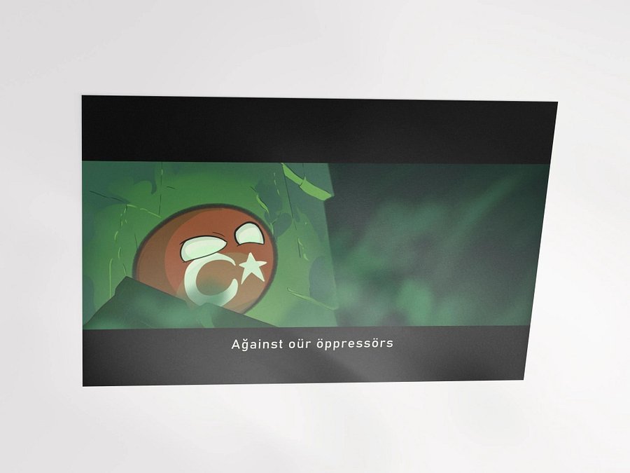 Turkish Polandball matte poster product image (3)