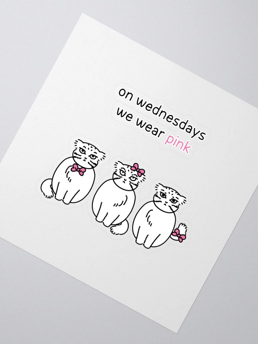Pink Wednesdays Manul - Sticker product image (6)