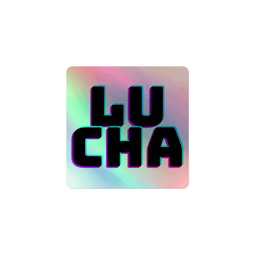 LUCHA holo sticker product image (1)