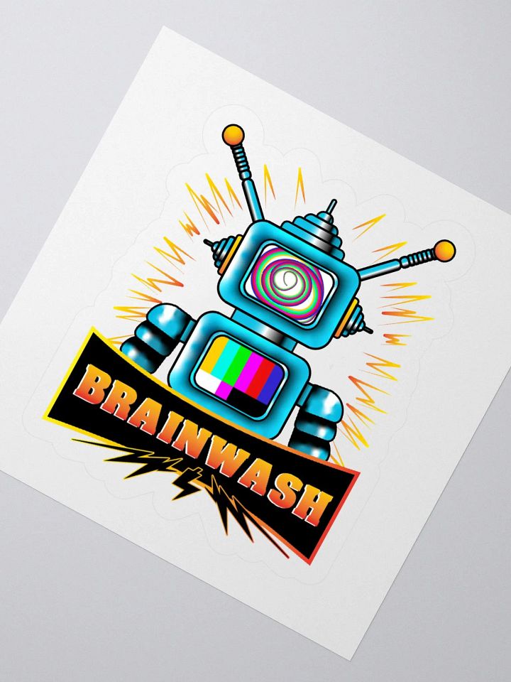 Retro Robot Brainwash Kiss Cut Stickers product image (4)