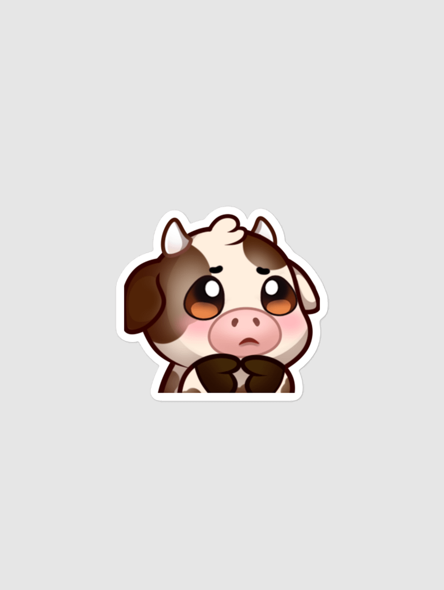Shy Cow Sticker product image (1)