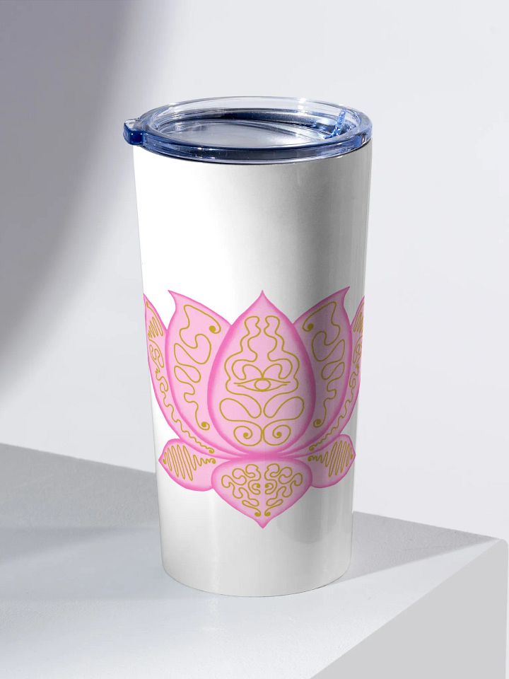 Golden Lotus Stainless Steel Tumbler product image (2)