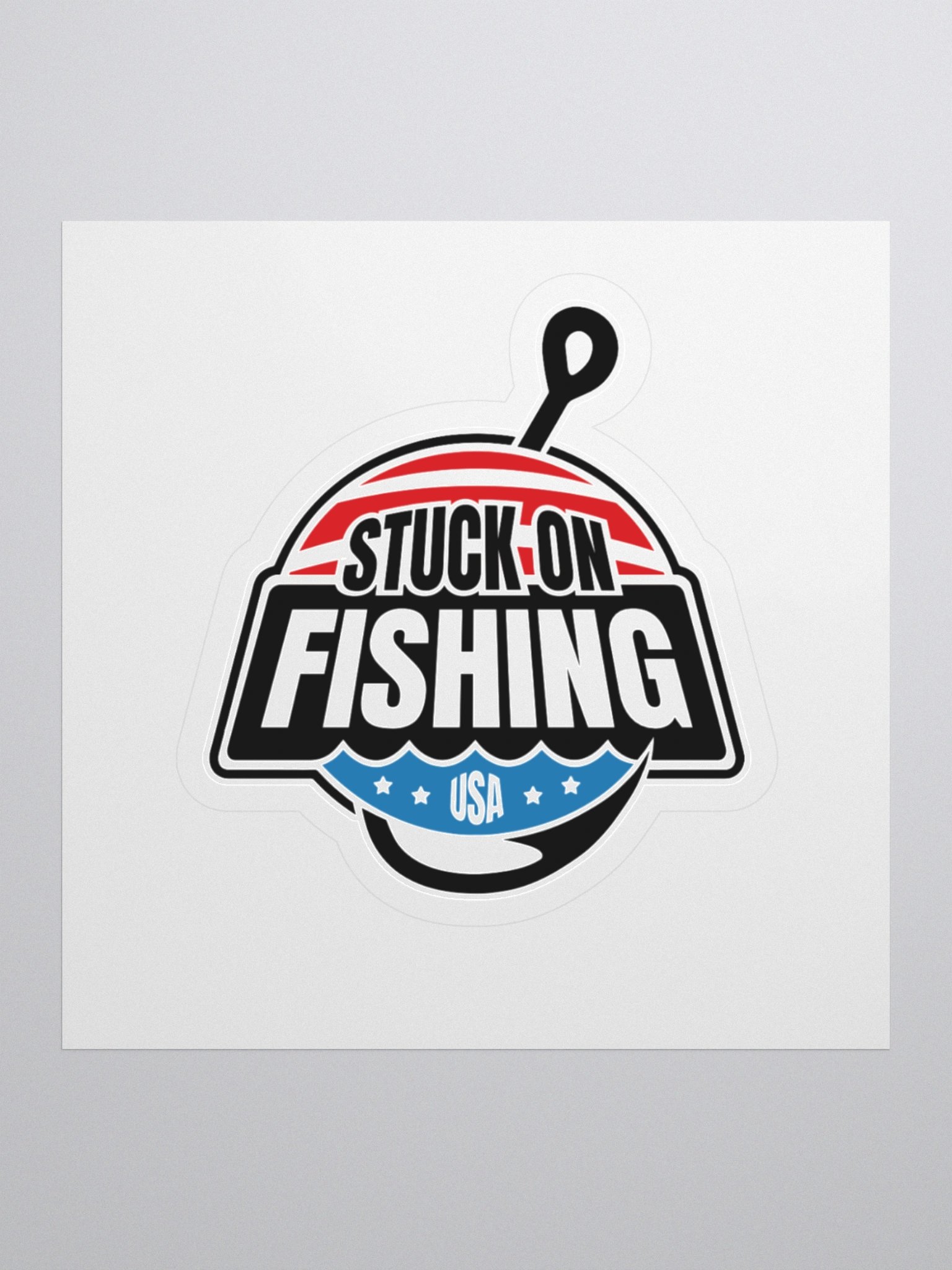 Stuck on Fishing Sticker product image (1)