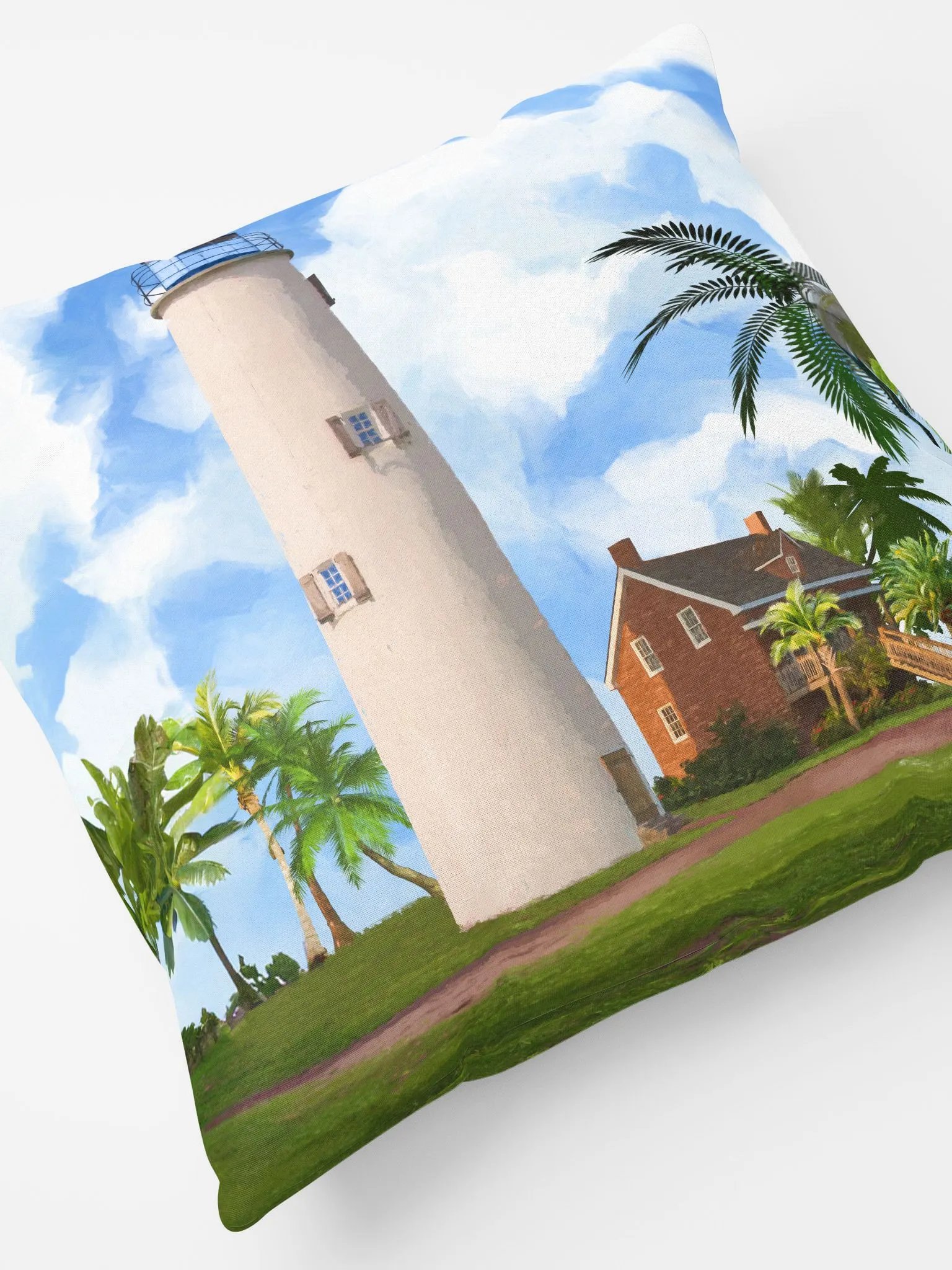 St. George Island Lighthouse – Florida Throw Pillow product image (5)