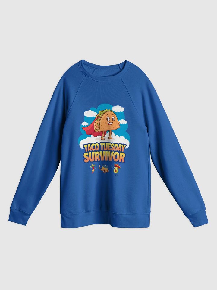 Taco Tuesday Superhero Raglan Sweatshirt Bella+Canvas (Unisex) product image (1)