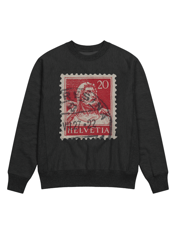 Vintage Figure Postage Stamp Crew Neck product image (1)