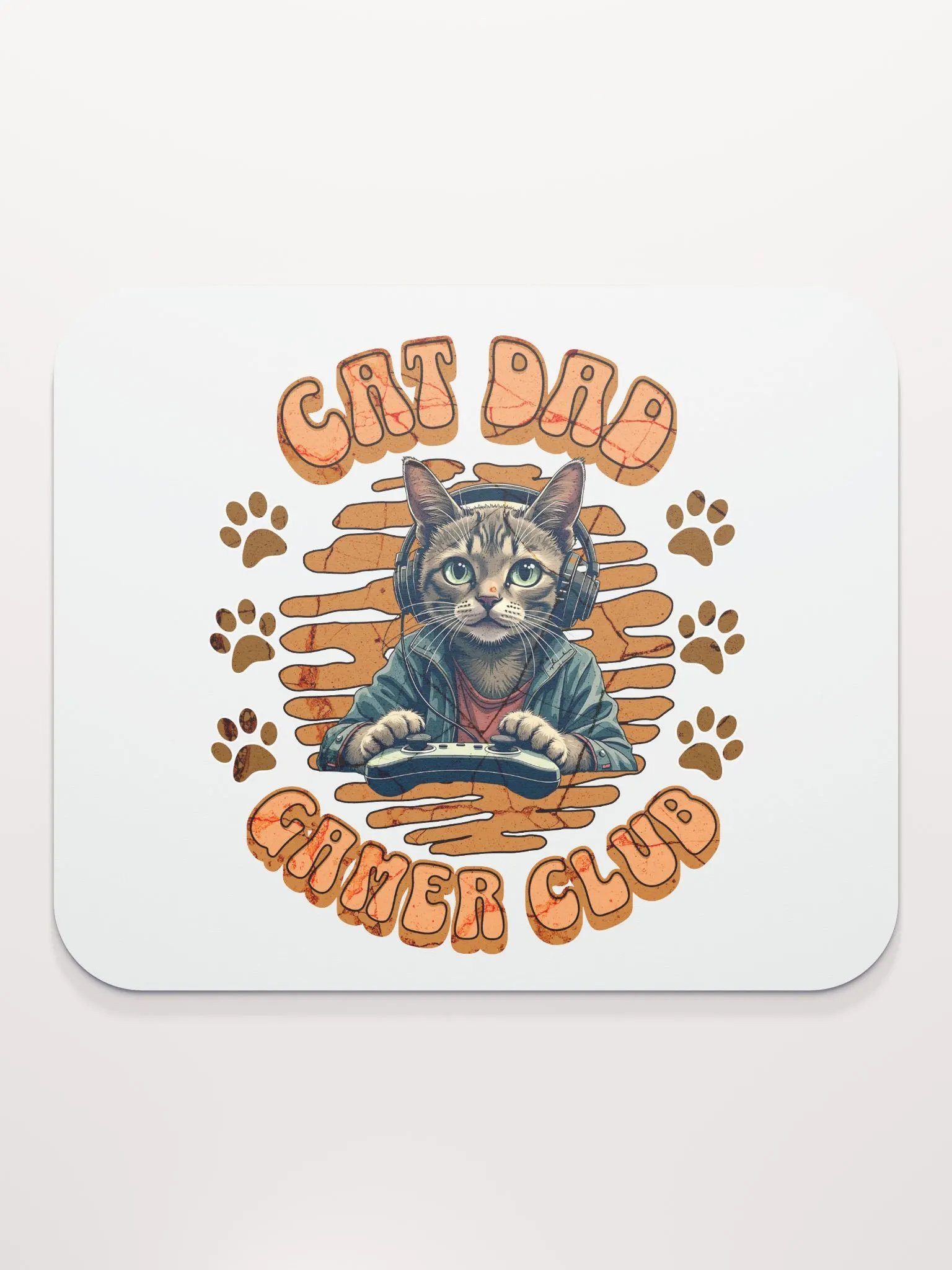 Cat Dad Gamer Club Mouse Pad product image (2)