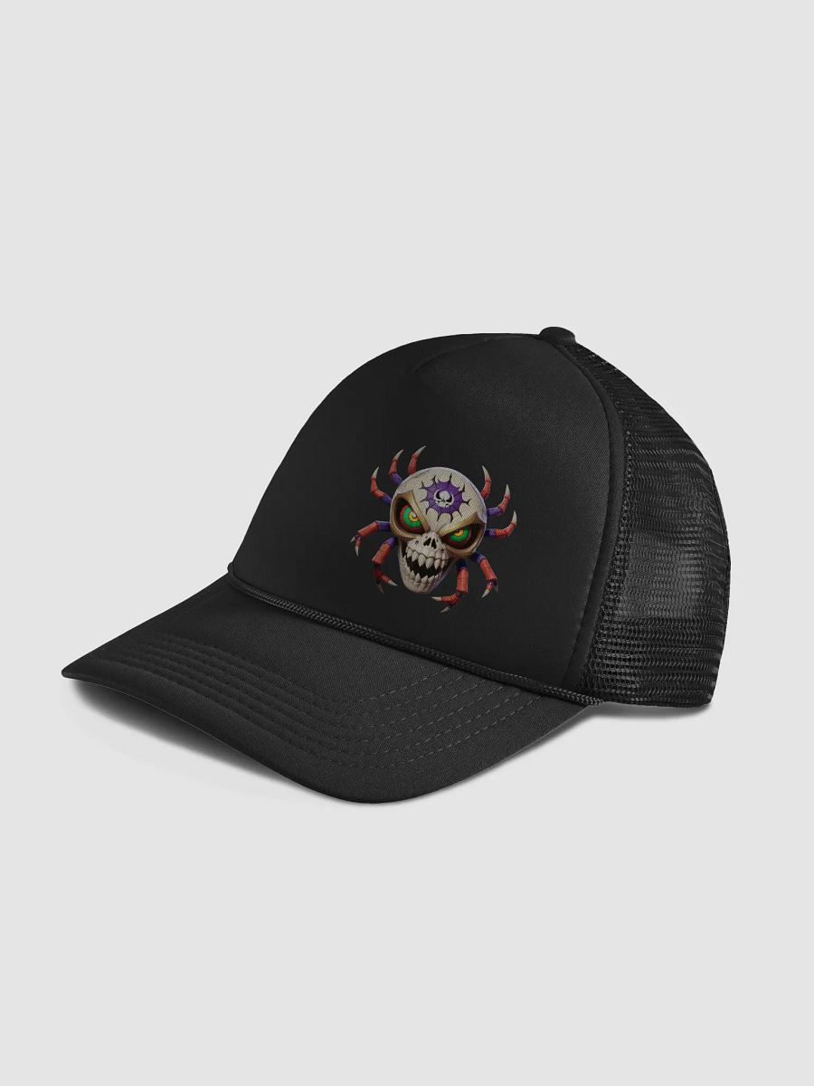 Spider Skull Foam Trucker Hat product image (4)