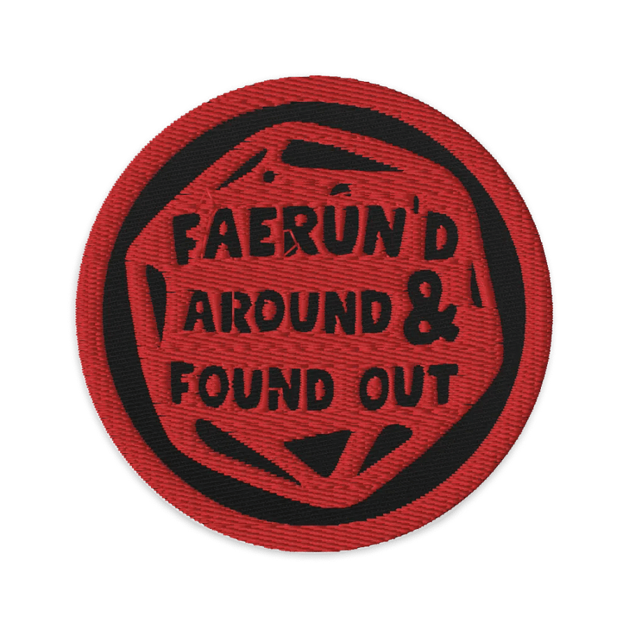Faerun'd Around - Baldur's Gate Badges Patch product image (1)