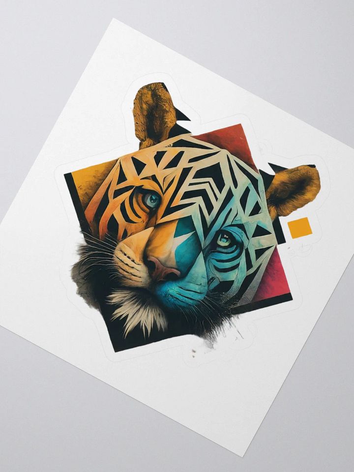 Tiger Prism Kiss Cut Stickers product image (2)