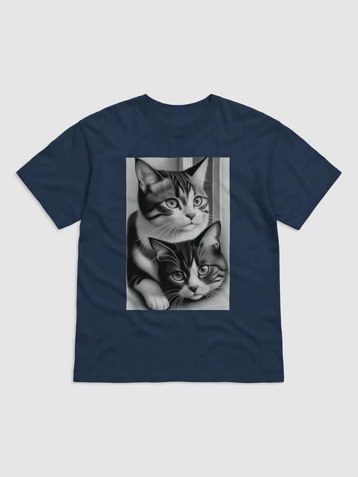 Striped Feline Duo T-Shirt product image (9)