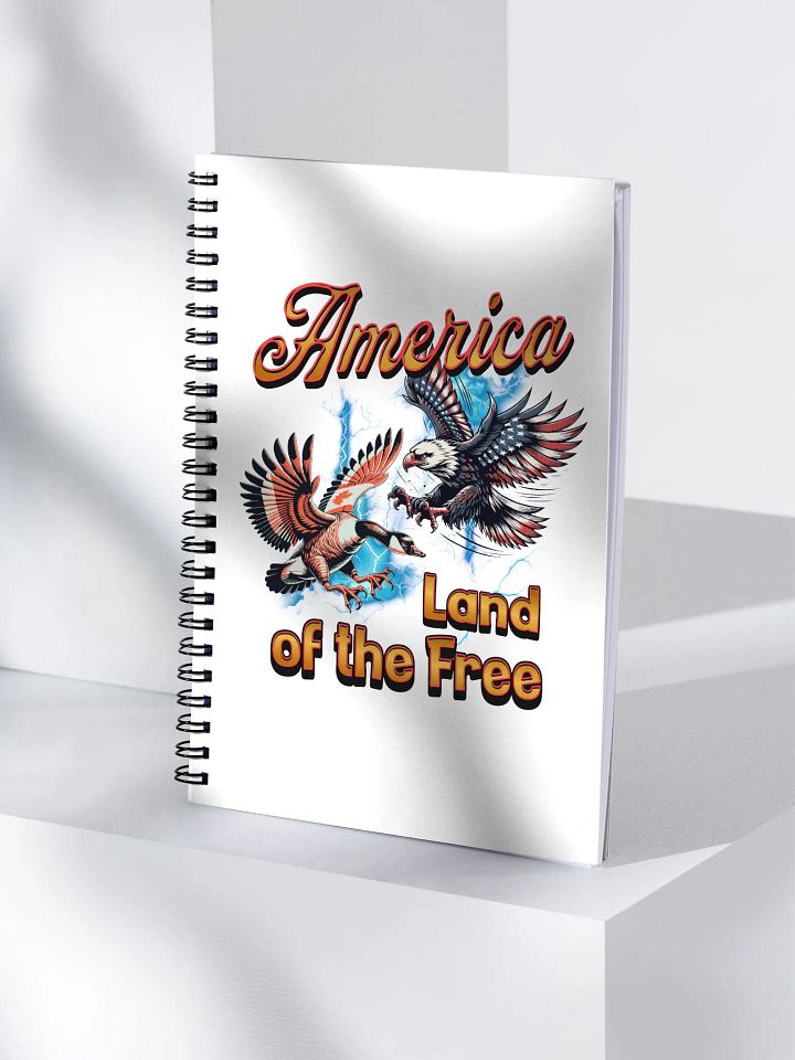 America Land Of The Free Patriotic Birds Spiral Notebook product image (1)