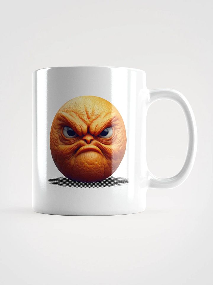 Sour Citrus - the Angry Orange. White Glossy Mug product image (2)
