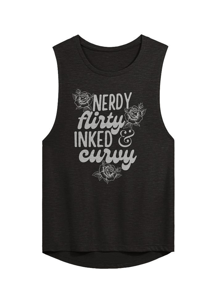 Nerdy Flirty Inked and Curvy Women's Muscle Tank product image (1)