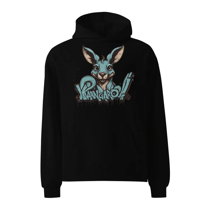 KAWGAROO! Playful Kangaroo Oversized Hoodie product image (1)
