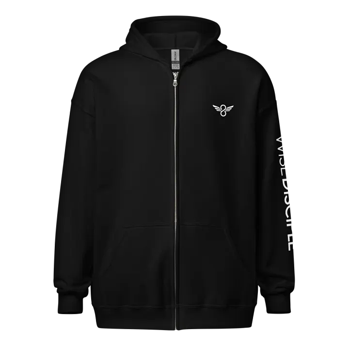Wise Disciple Logo (Black Zip Hoodie) product image (1)