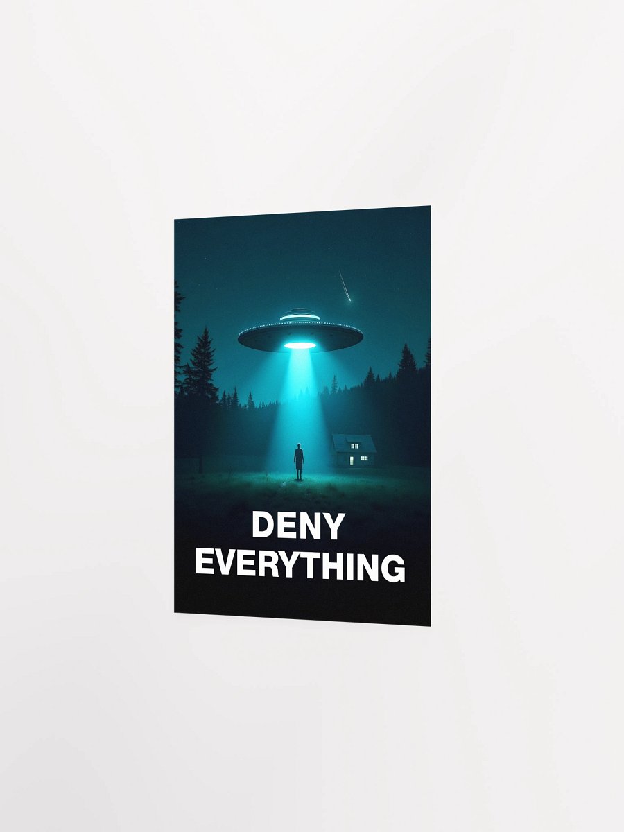 Deny Everything/The X-Files poster, S02E06 1994 — sci-fi poster, movie art, I want to believe poster, space print, aliens wall decor product image (8)