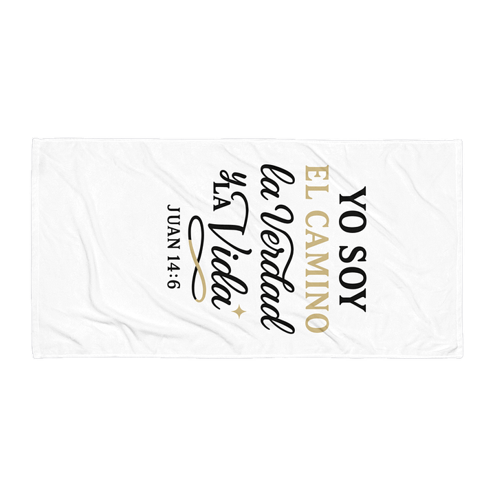 Christian Towel – “Yo Soy el Camino, la Verdad y la Vida” – Spanish Bible Verse product image (1)