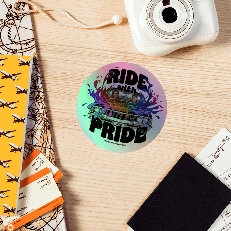 Ride with Pride Holo Sticker - Circle product image (10)