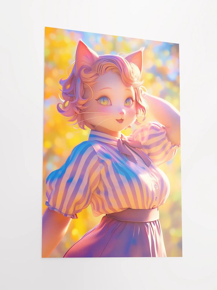 Golden Autumn Catgirl Poster product image (2)