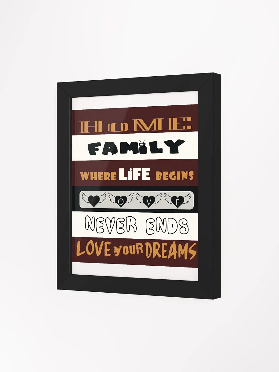 Inspirational Home and Family Matte Poster product image (3)