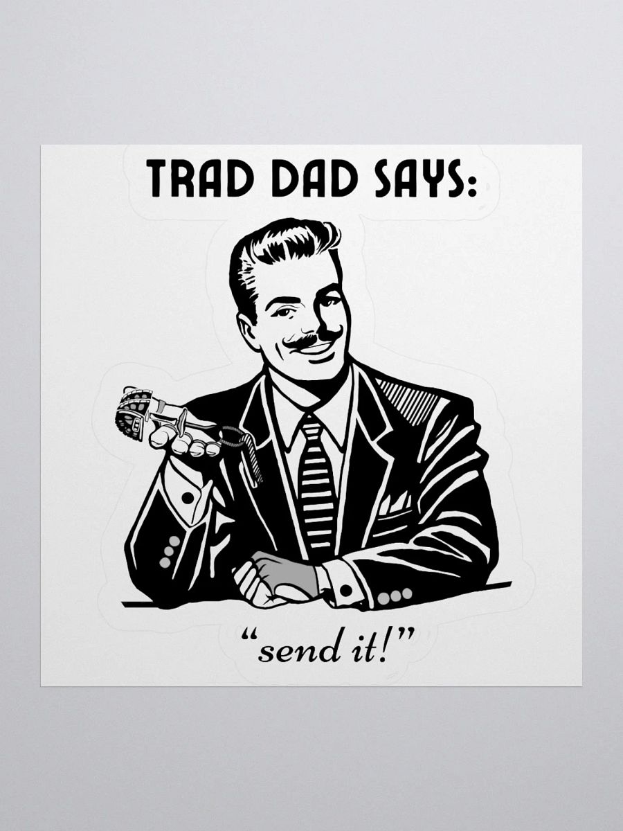 Trad Dad - Kiss-Cut Silhouette Sticker product image (3)