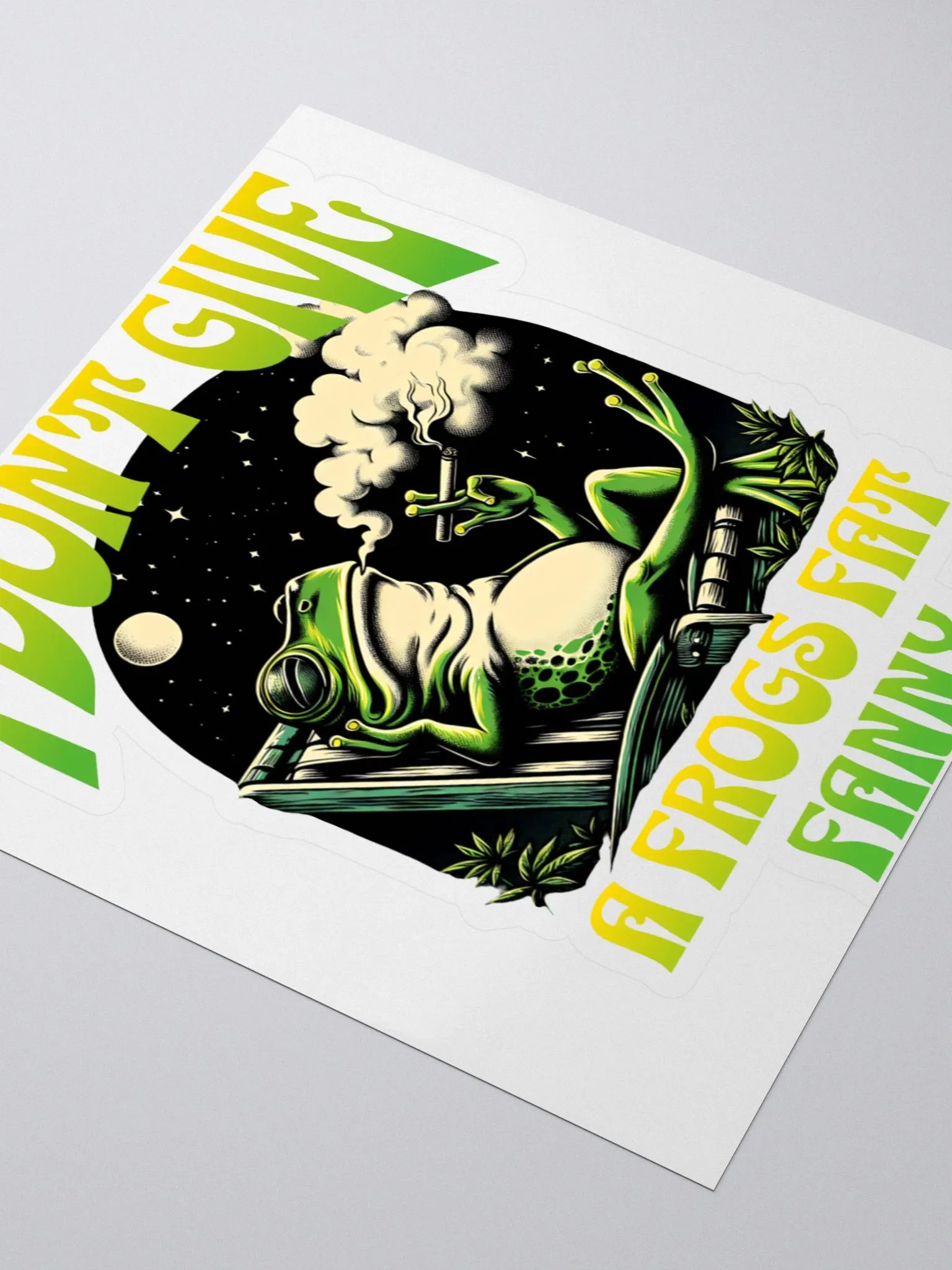 I Don't Give A Frogs Fat Fanny Sticker product image (3)