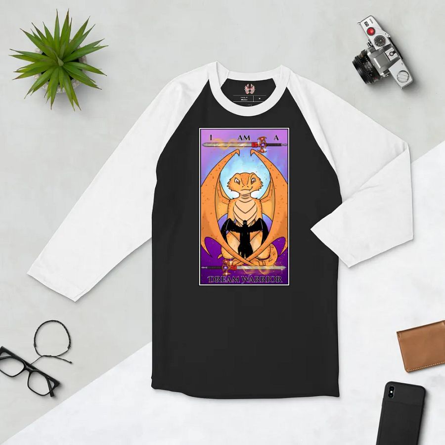 Day of the Dragon Tarot Card Baseball Long Sleeve Shirt product image (15)