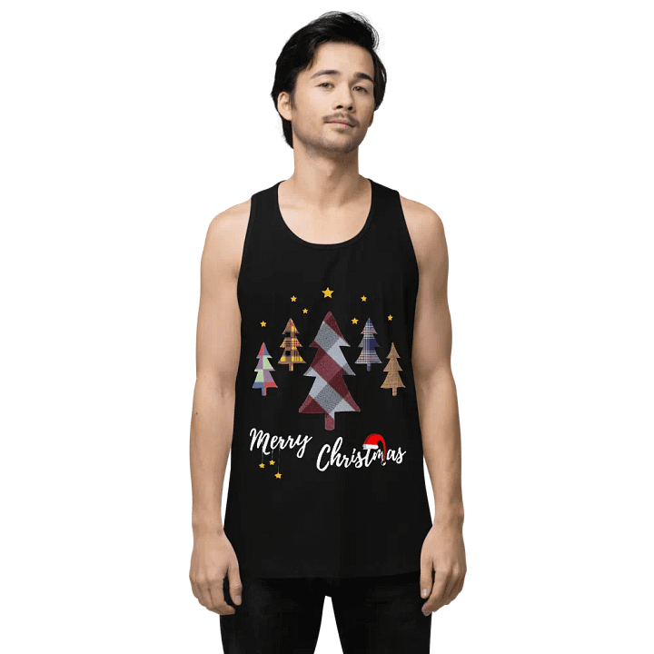 Happy Holidays in Christmas Men's Premium Tank Top product image (1)