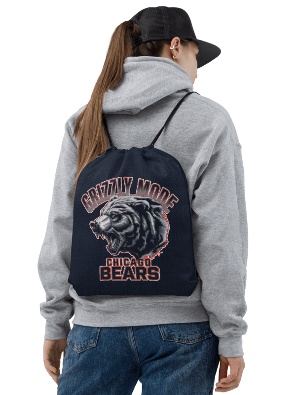 Grizzly Mode Jean Texture Drawstring Backpack | Chicago Bears | NFL Home Locker product image (2)